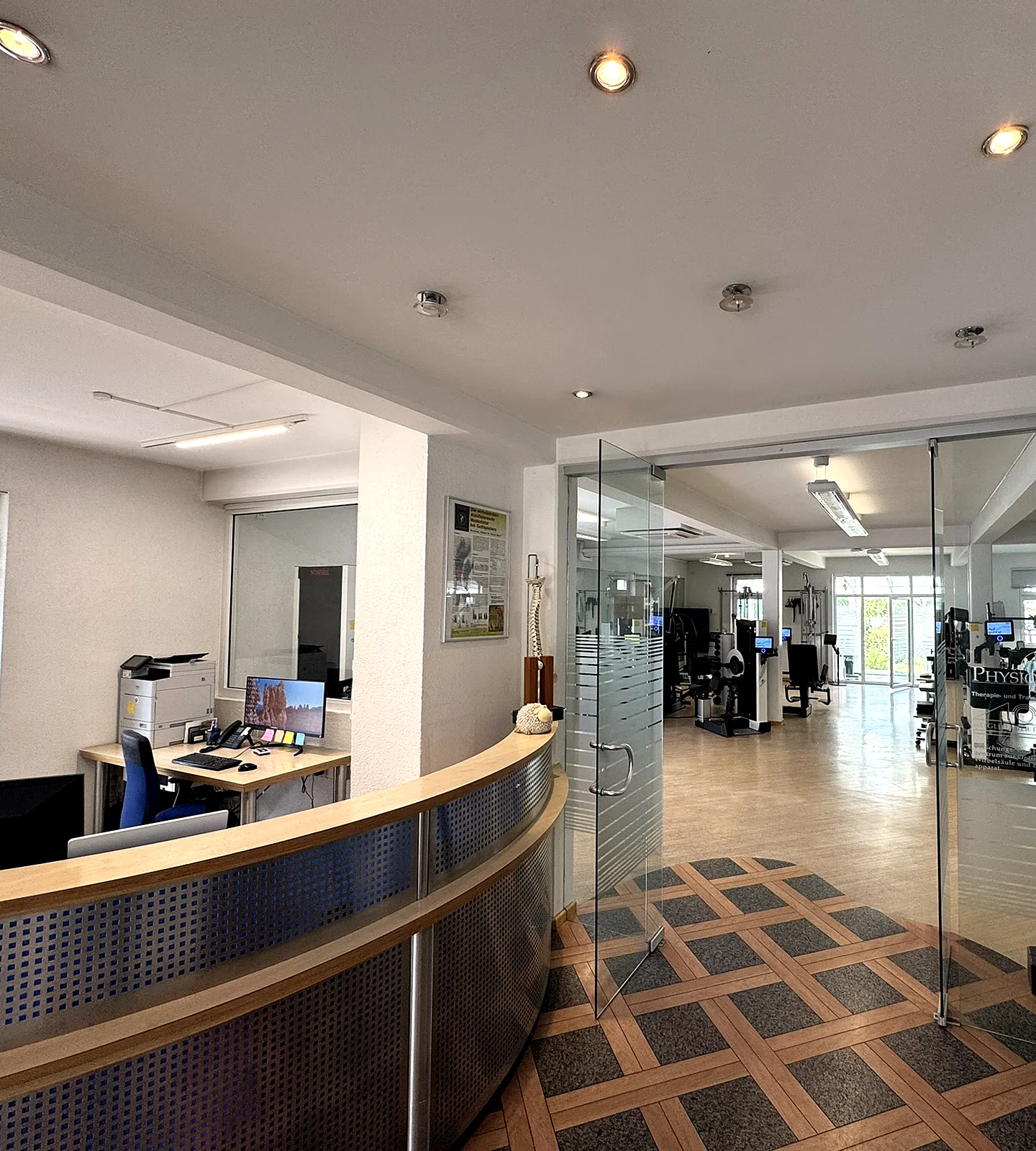 Empfang der Physiotec Praxis in Frankfurt